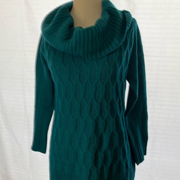Women’s Willow Cowl Tangier Teal Turtleneck Sweater NWT Sz S - Picture 2 of 15